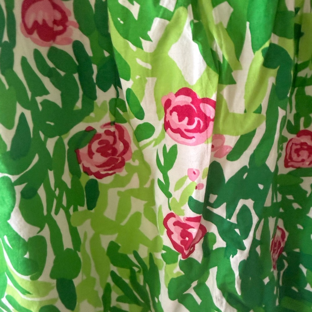 Lilly Pulitzer Green and Pink Skirt